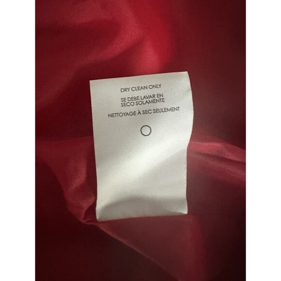 Cabi Sloan Red Pink Wool Blend Tweed Coat Sz S Snap Close Dbl Breasted Pea Coat - Picture 7 of 7